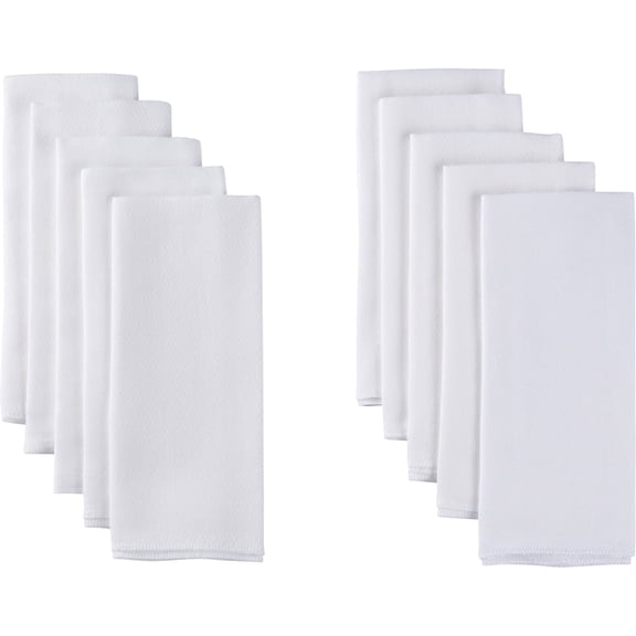 QARUN White Flatfold Cloth Baby Diaper, 10-Pack,cloth diapers for babies,cloth diapers