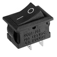 thumbnail image 3 of 5pcs  250V/6A 125V/10A 2P I/O 2 Position Snap-in Boat Rocker Switch Black, 3 of 5