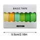 thumbnail image 2 of Juego de 6 Pegatinas de Papel Japonesas de Colores Sólidos Básicos No Repetitivos para Decoración de Notas y Cuadernos, 2 of 2