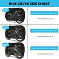 thumbnail image 6 of Bicycle Cover with Reflective Straps Storage Bag, 600D Waterproof & Anti-UV Bike Cover for 1 2 or 3 Bikes for Yard Garden Outdoor Storage(L), 6 of 7