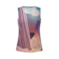 thumbnail image 3 of Picia Dreamy Moonlit Window Pattern Women's Workout Tank Top,Breathable Activewear,Slim Fit Athletic Top,Versatile Workout Moisture-wicking top-X-Large, 3 of 9