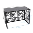 thumbnail image 2 of Aluminium Privacy Fence Screen,Dark Gray, 1.5P 4 Side 100 * 70 * 50 for Outdoor Air Conditioner - for Freestanding AC Units and Pool Equipment - Garden Privacy Screen, 2 of 21