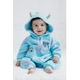 thumbnail image 2 of Disney Monsters Inc. Mike Sully Cozy Sherpa Zip Up Cosplay Coverall Newborn to Infant, 2 of 5