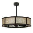 thumbnail image 2 of Meyda Tiffany 167135 Smythe Craftsman 30" 5 Blade Indoor Ceiling Fan - Bronze, 2 of 2