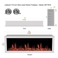 thumbnail image 3 of Litedeer Homes Electric Fireplace Insert ZEF78VA Litedeer Latitude II Wall Mounted Electric Fireplace with App, Amber 78 inch, 3 of 5