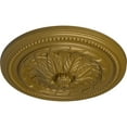 thumbnail image 3 of Ekena Millwork 16"OD x 2 1/4"P Wigan Ceiling Medallion, Hand-Painted Gold, 3 of 6