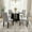 Grey+Black, variant on EUROCO 5-Piece Round Dining Table Set for 4, 43.3'' Kitchen Room Table with 4 Upholstered Chairs and Solid Wood Frame,Kitchen Table Set for Home Living Dining Room, Beige & White