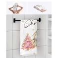thumbnail image 7 of Pink Christmas Tree Bath Towels for Bathroom Set,Luxury Microfiber Towels Gifts for Women,Quick Dry Beach Kitchen Hand Hair Face Towel and Dish Washcloth,Xmas Winter Snowflakes White Yoga Towels+Set, 7 of 7