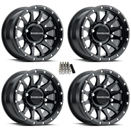 Raceline Trophy UTV Wheels/Rims Black 15" Kawasaki Teryx Mule