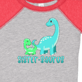 thumbnail image 4 of Inktastic Sister-saurus Cute Brontosaurus Family Boys or Girls Baby Bodysuit, 4 of 5