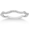 thumbnail image 3 of Curved Eternity Diamond Wedding Band 14k White Gold Setting (0.25ct), 3 of 3