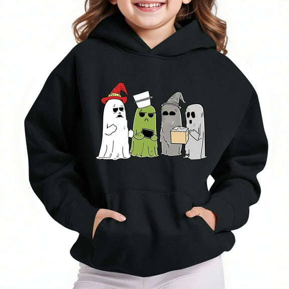 Mgmyaa Boys and Girls Oversized Hoodie Unisex Kids Long Sleeve Sweatshirt with Pockets Comfort Outerwear 4-14 Years