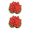 thumbnail image 3 of Redempat 1/2/3/5 EVA Artificial Lotus Solid Color Decorative Vivid Lifelike Simulation Park Pond Landscaping Fake Water Flower Red 2PCS, 3 of 6