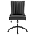 thumbnail image 5 of Modway Empower Channel Tufted Vegan Leather Office Chair in Black Black, 5 of 9