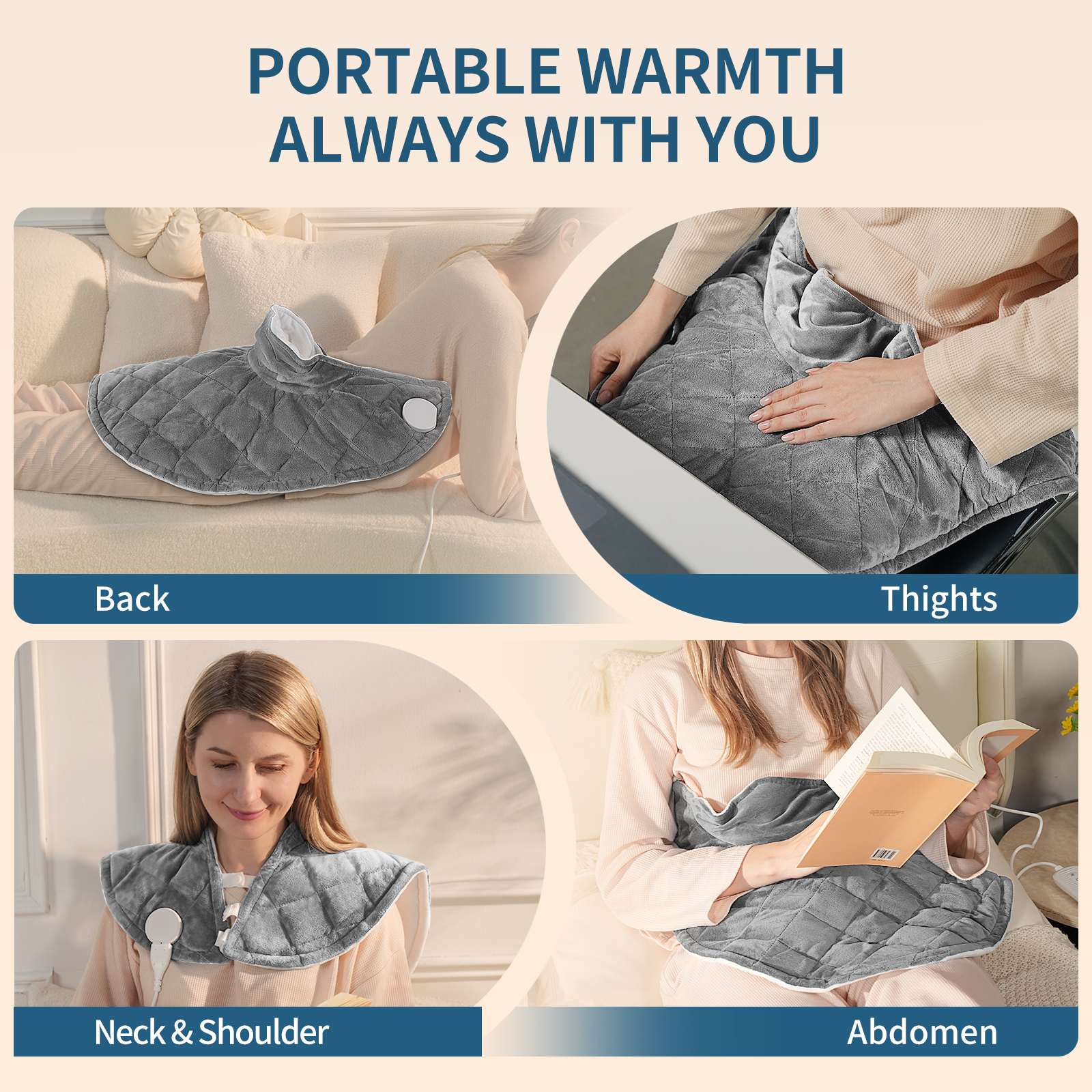 Suncall Weighted Electric Heating Pad for Neck and Shoulder photo 3