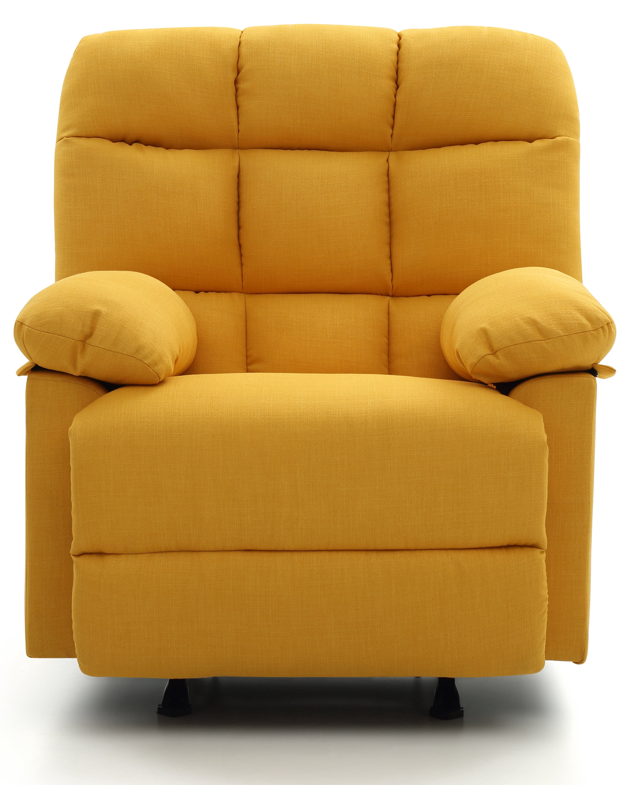 Glory Furniture Cindy Rocker Recliner in Yellow Color