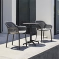 thumbnail image 4 of Afuera Living Resin Patio Dining Chair in Anthracite Black - (Set of 2), 4 of 8