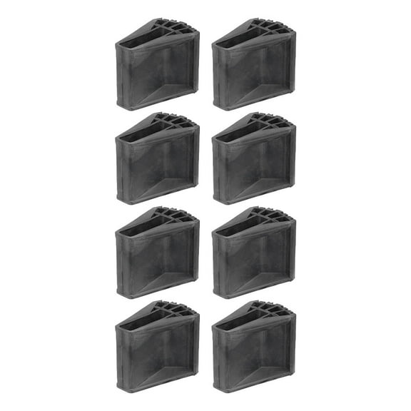 LEORX 8Pcs Step Ladder Feet Caps Black Rubber for Construction Safety