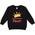 thumbnail image 2 of Inktastic 4th Birthday Princess is Four Toddler Sweatshirt, 2 of 4