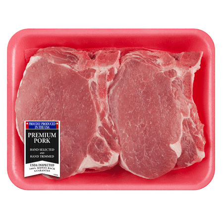 Pork Center Cut Loin Chops Thick Bone-In, 1.4 - 2.0 lb ...