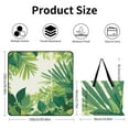thumbnail image 2 of Tropical Leaves Picnic Blanket Waterproof Outdoor Beach Blanket Hand-held Pad Suitable for Travel, Camping, Beach, Family Gatherings, 2 of 7