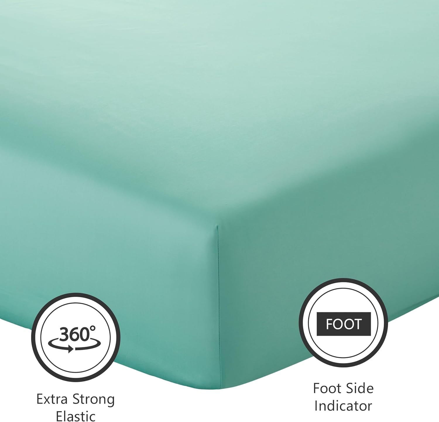 American Home Collection Bamboo Viscose Sheet Set - Silky Soft, Cooling for Hot Sleepers - 18 Inches Deep Pocket - Premium Sateen Finish - California King, Sage Green