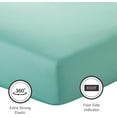 thumbnail image 5 of American Home Collection Bamboo Viscose Sheet Set - Silky Soft, Cooling for Hot Sleepers - 18 Inches Deep Pocket - Premium Sateen Finish - Queen, Sage Green, 5 of 9