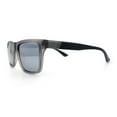 thumbnail image 6 of Polarized Mens Refined Rectangle Color Mirror Sport Horn Rim Sunglasses Slate - Silver Mirror, 6 of 8