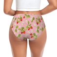 thumbnail image 3 of Womens Underwear Cute Strawberry Bouquet Cuteness No Show Seamless Underwear for Women, Soft Stretch Women's Panties, Hipster Ladies Panties Bikini Underwear Briefs, 3 of 6