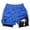 Blue, variant on XFeng Men's 2 in 1 Swim Trunks, Print Board Shorts with Compression Liner, Quick Dry Beach Swim Shorts with Pockets