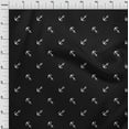 thumbnail image 4 of oneOone Velvet Black Fabric Nautical Anchor Dress Material Fabric Print Fabric By The Yard 58 Inch Wide, 4 of 4