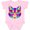 AD-Pink, variant on Pop Art Cat Boys or Girls Baby Bodysuit