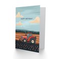 thumbnail image 2 of Artery8 Birthday Card Farm Tractor Farming Crop Simple Design For Him Man Male Dad Brother Son Papa Grandad Greeting Card, 2 of 3
