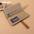 thumbnail image 6 of Wrangler Purses for Women Slim Thin Wallet RFID Blocking Bifold Clutch with Zipper Coin Purse Original Branded Leather Wallet with Card Holder, Tan-Brown, 6 of 7