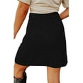 thumbnail image 2 of ZANKLEY Womens Corduroy Skirts Spring  Summer Fall Winter High Waisted Button Down A-line Short Mini Skirt with Pockets, 2 of 6
