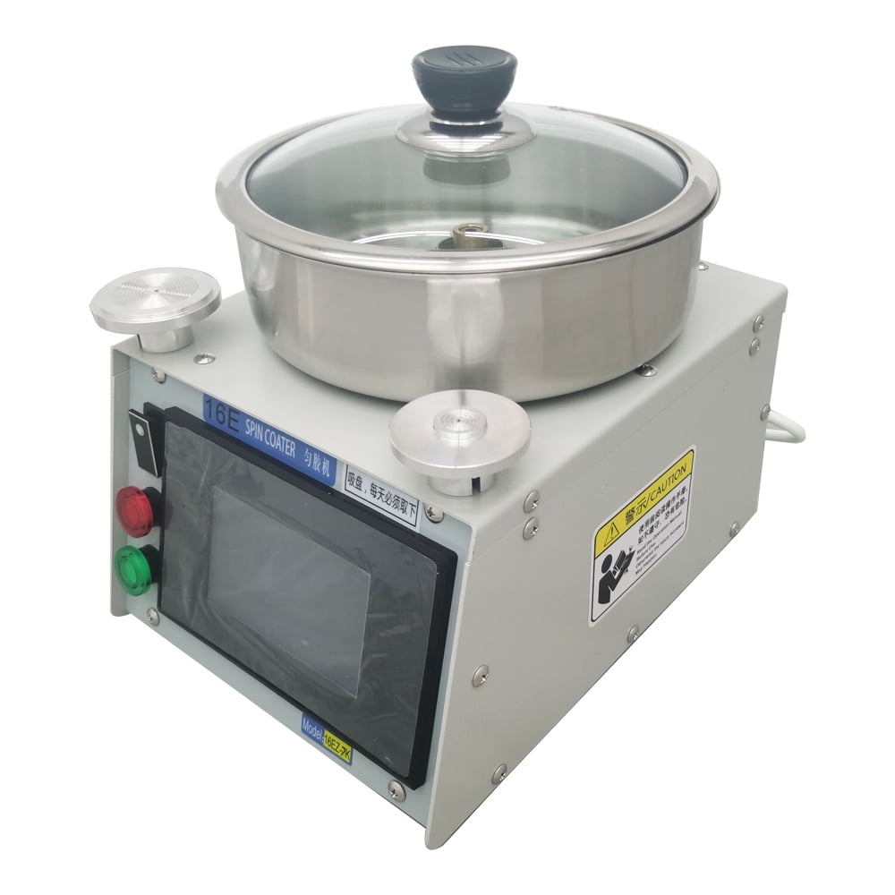 Lab Spin Coater Spin Processor Glue Spin Coating Machine with 20mm&50mm Sucker Speed 100-8000RPM