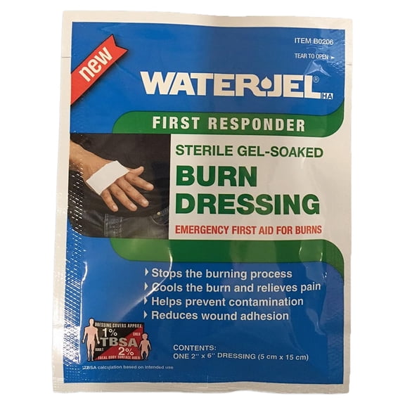 WaterJel Burn Dressing Burn Dressing Sterile Gel-Soaked,First Aid, 2" x 6"