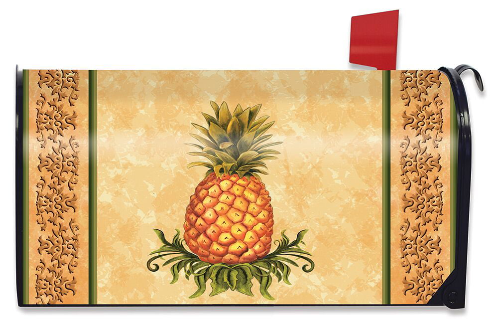 Pineapple Fruit Everday Large Magnetic Mailbox Cover Oversized Briarwood Lane 