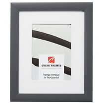 Craig Frames 23247635 24x24 inch Grey Picture Frame Matted for a 20x20 Photo