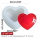 thumbnail image 2 of Molde de silicona con forma de corazón para pastel de chocolate | Herramienta antiadherente apta para alimentos para hornear y hacer velas | Molde versátil para postres: ideal para Acción de, 2 of 6