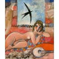thumbnail image 2 of Hanniet, Marc 26x30 White Modern Wood Framed Museum Art Print Titled - En chaque francaise sommeille une parisienne, 2 of 4