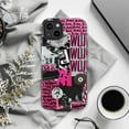 thumbnail image 6 of Black & Pink Pop Art Collage Phone Case, Retro Grunge Disco 8 Ball Cover for iPhone 17 16 15 14 13 12 11 Pro Plus Mini, 6 of 6