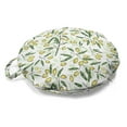 thumbnail image 1 of Botany Round Floor Cushion with Handle, Abstract Style Composition of Olive Branches with Leaves Garden Elements, Pillow for Living Room & Dorms, 18" Round, Fern Green Pale Green, by Ambesonne, 1 of 4