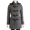 George - Women's Plus-Size Toggle Button Jacket with Hood