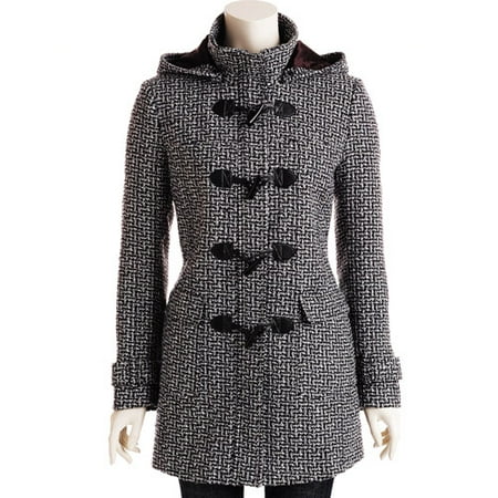 Women's Plus Toggle Button Jacket with Hood