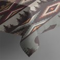 thumbnail image 3 of Brown Geometric and Bear Pattern Rectangle Tablecloth 60"x84",Waterproof Polyester Rectangle Table Cloth, Wipeable Spillproof Polyester Tablecloth for Dining, Camping, Indoor and Outdoor, 3 of 5
