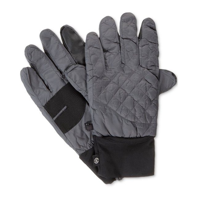 Guantes acolchados Isotoner Smart Touch para hombre gris L/XL