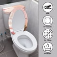 thumbnail image 4 of HELLHERO Polyester Fabric Toilet Cover Set & Dustproof Bathroom Toilet Lid Cover Set & Elastic Edge for Bathroom Supplies Elastic Bottom, 4 of 8