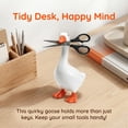 thumbnail image 2 of 6.6-Inch Desk Goose Magnetic Key Holder – Cute Resin Figurine for Office & Home Decor, 2 of 6