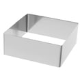 thumbnail image 2 of Molde cuadrado para mousse de acero inoxidable para tartas, cortador de mousse, molde para tartas, anillo para postres, molde para pasteles, herramienta para hornear (plateado, 7 pulgadas), 2 of 5